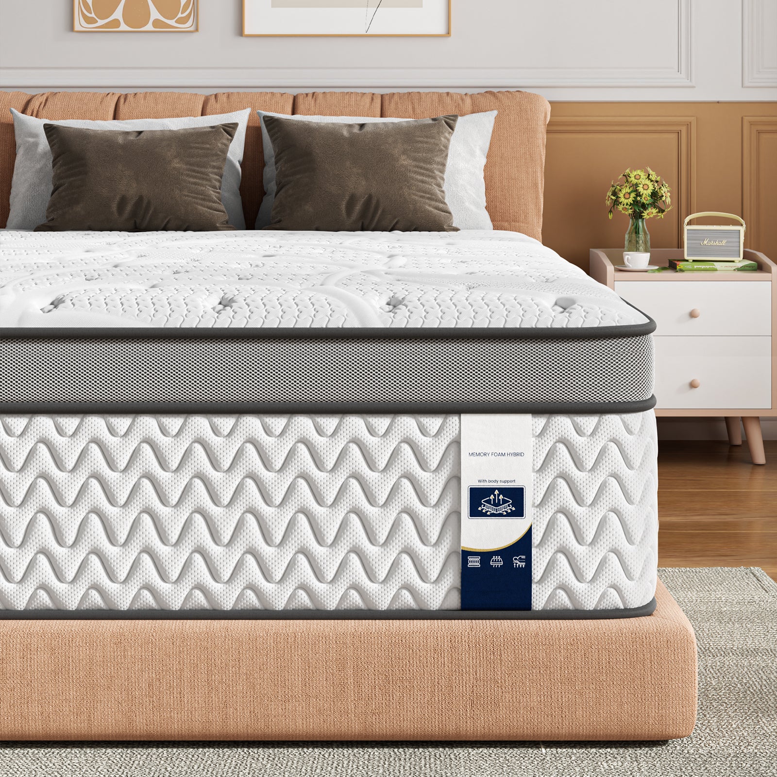 10 Inch Extra Firm Deep Sleep Hybrid Mattress Pressure Relief