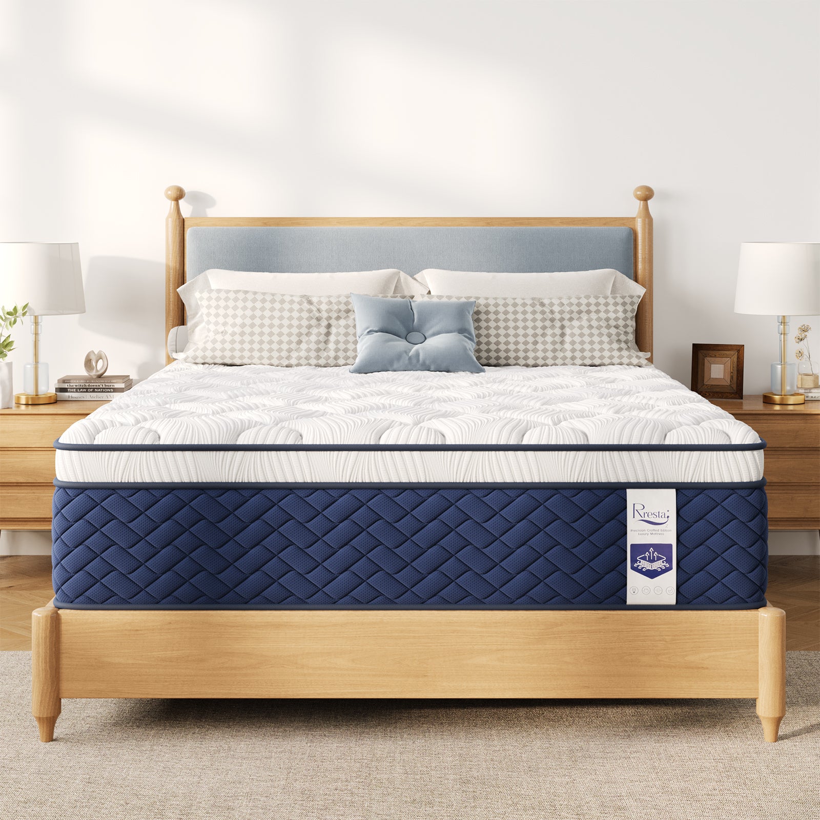 14 Inch Deep Sleep Firm Mattress with Extra Lumbar & Shoulder Support