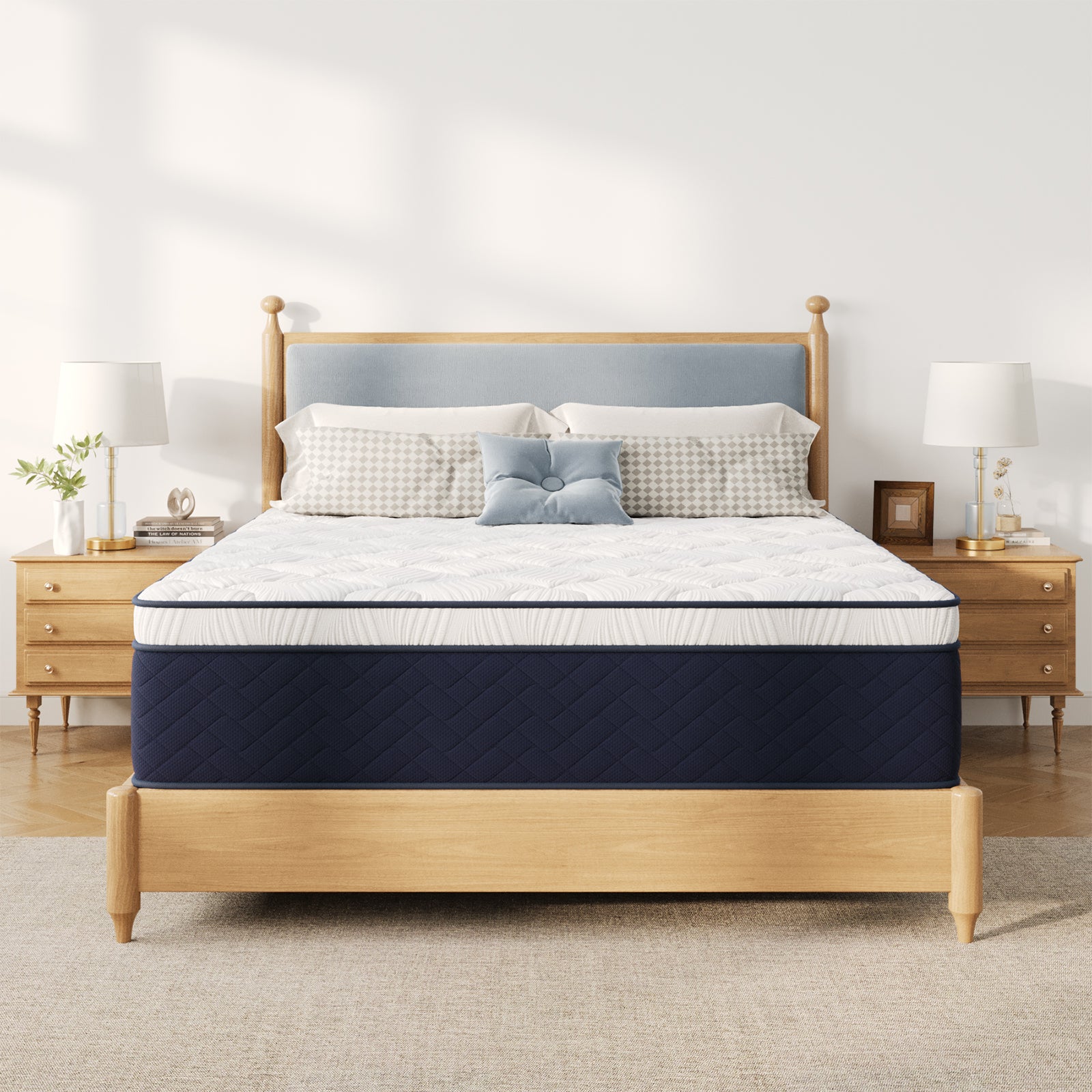 14 Inch Deep Sleep Firm Mattress with Extra Lumbar & Shoulder Support