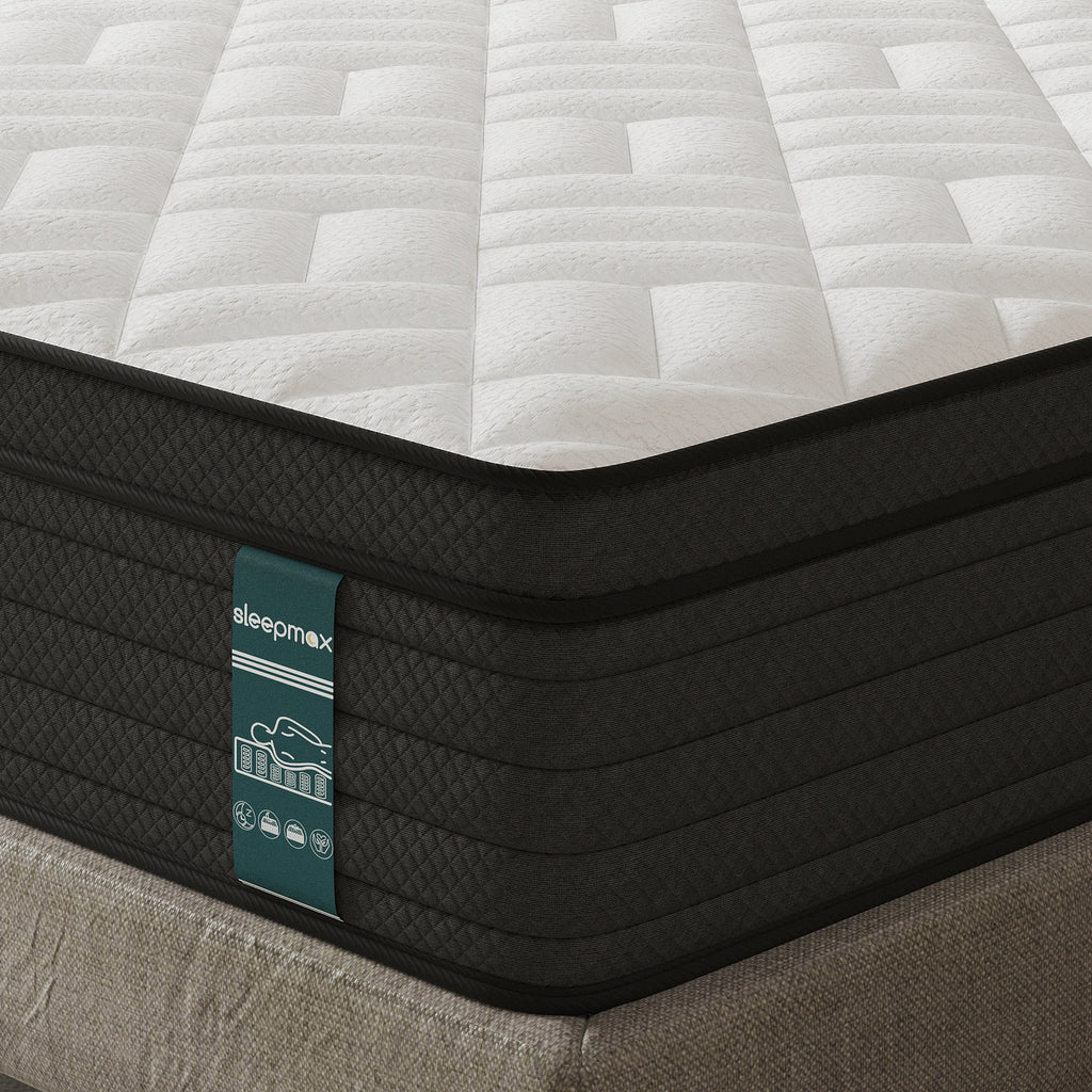 14" Extra Firm Hybrid Mattress – Cooling Pressure Relief Bed in a Box for Back & Side