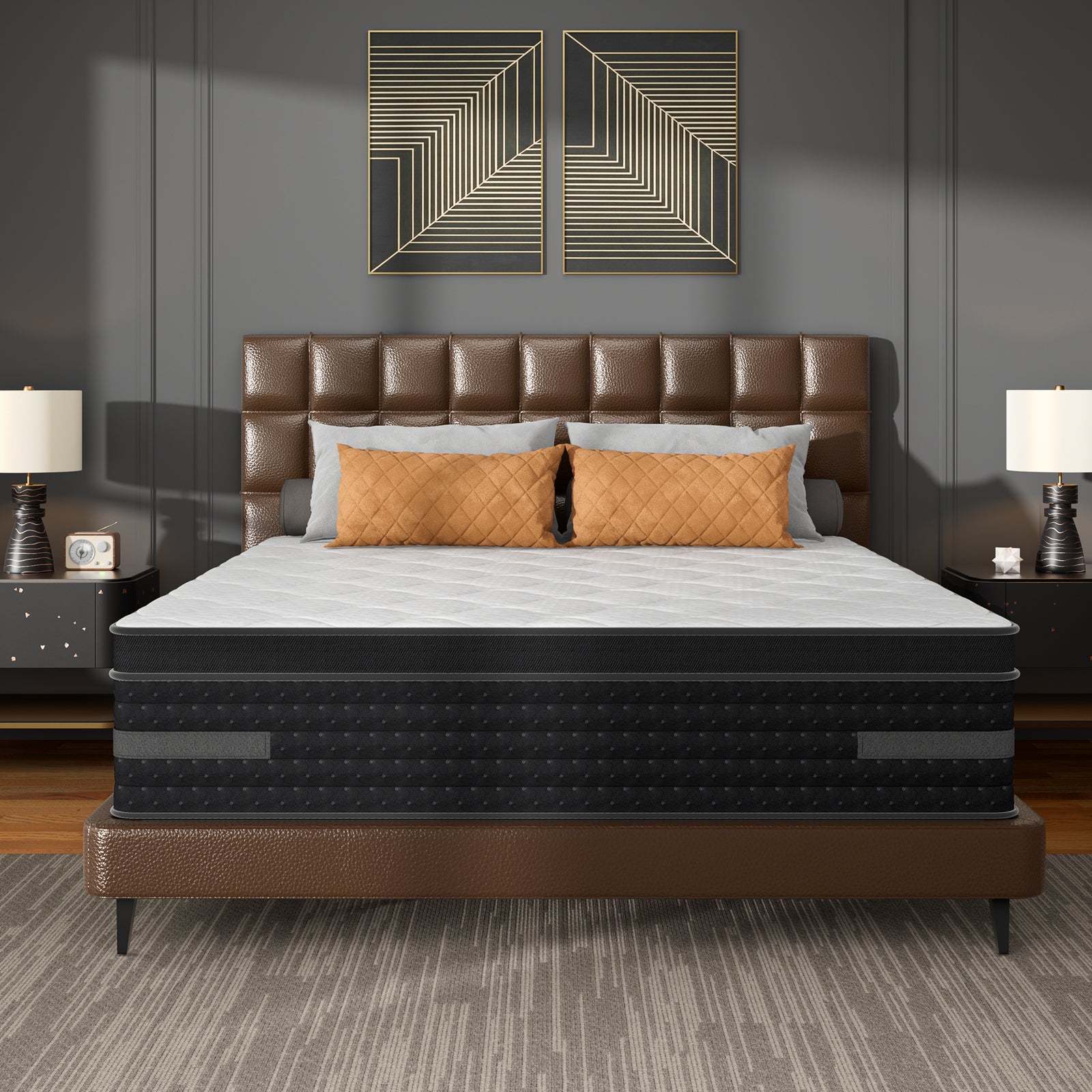 14" Hybrid Mattress in a Box – Pressure Relief & Motion Isolation