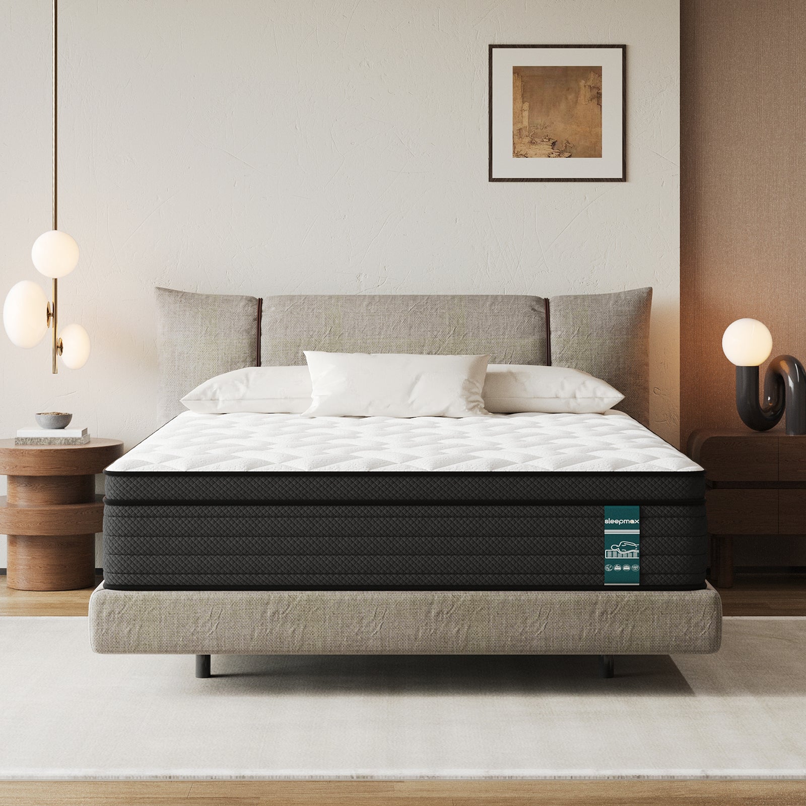 14" Extra Firm Hybrid Mattress – Cooling Pressure Relief Bed in a Box for Back & Side