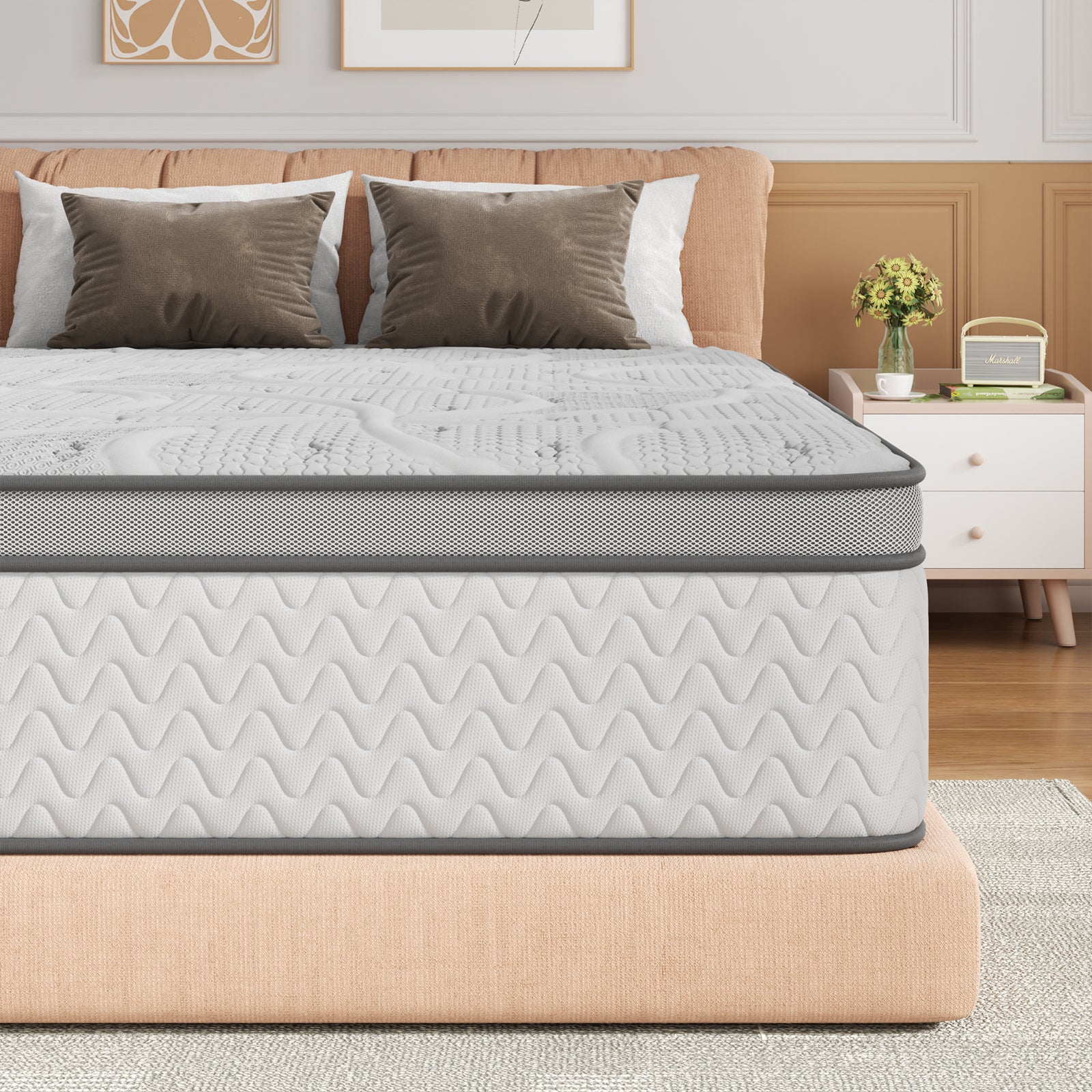 12 Inch Extra Firm Deep Sleep Hybrid Mattress Pressure Relief