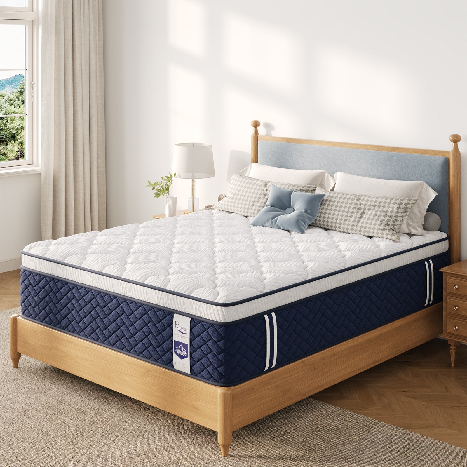 14 Inch Deep Sleep Firm Mattress with Extra Lumbar & Shoulder Support