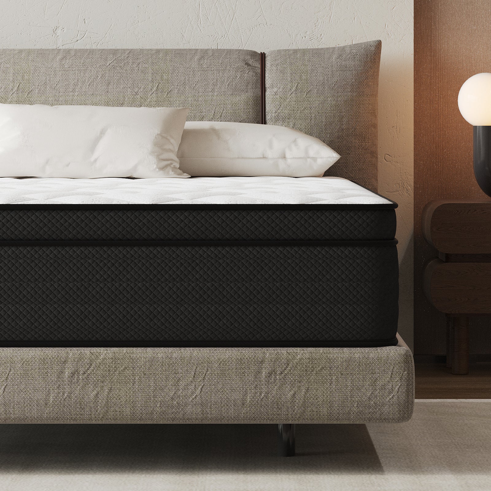 14" Extra Firm Hybrid Mattress – Cooling Pressure Relief Bed in a Box for Back & Side