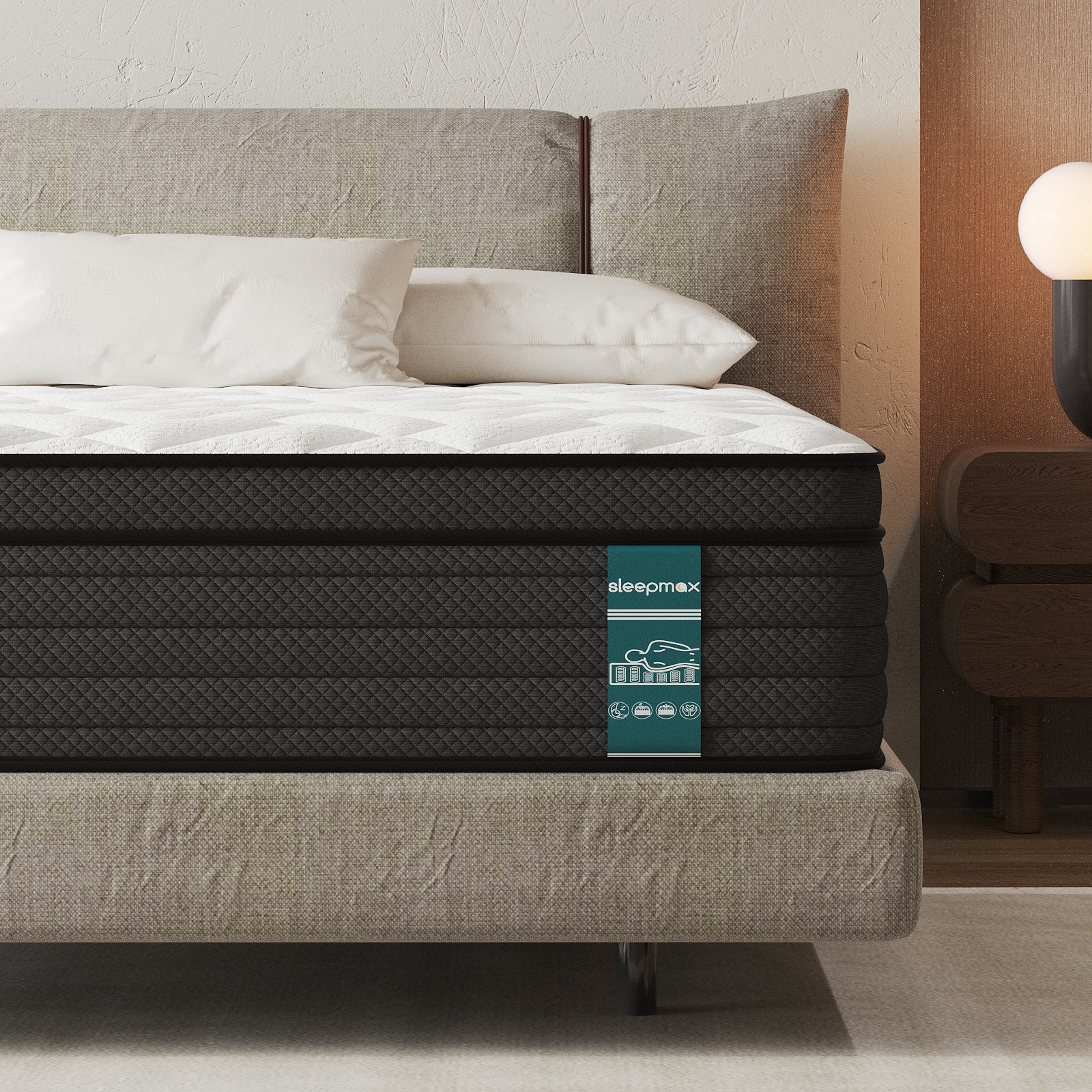 14" Extra Firm Hybrid Mattress – Cooling Pressure Relief Bed in a Box for Back & Side