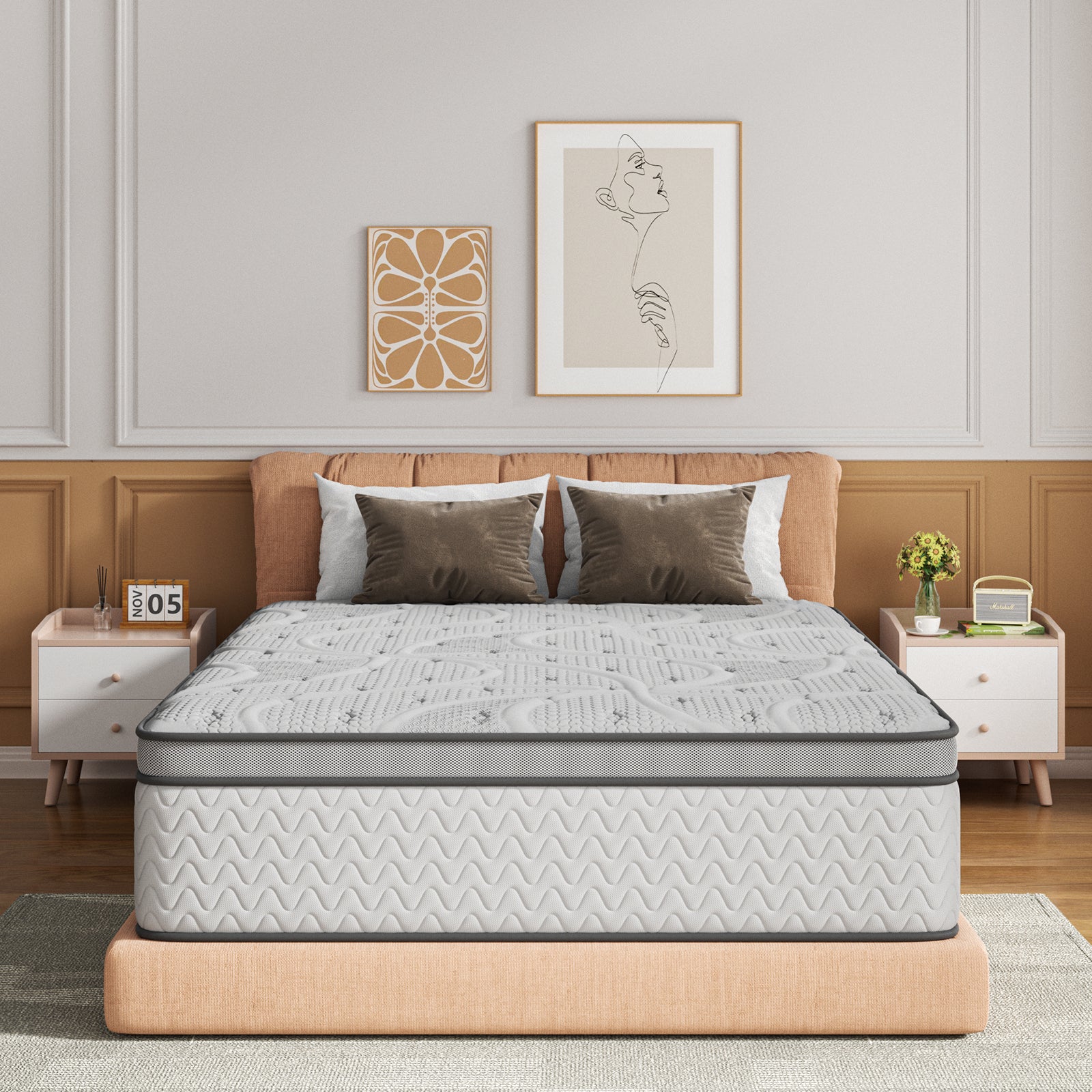 12 Inch Extra Firm Deep Sleep Hybrid Mattress Pressure Relief