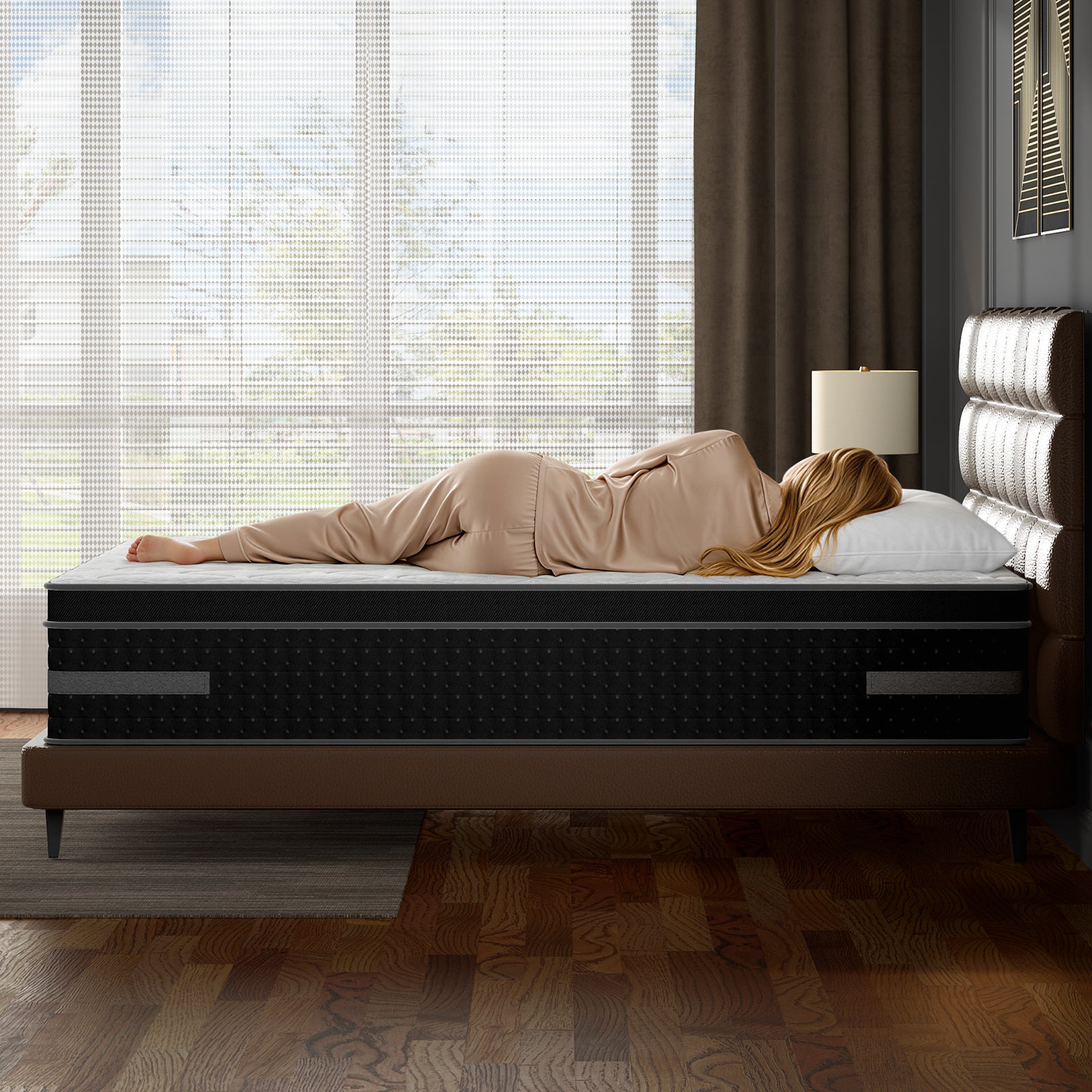 14" Hybrid Mattress in a Box – Pressure Relief & Motion Isolation