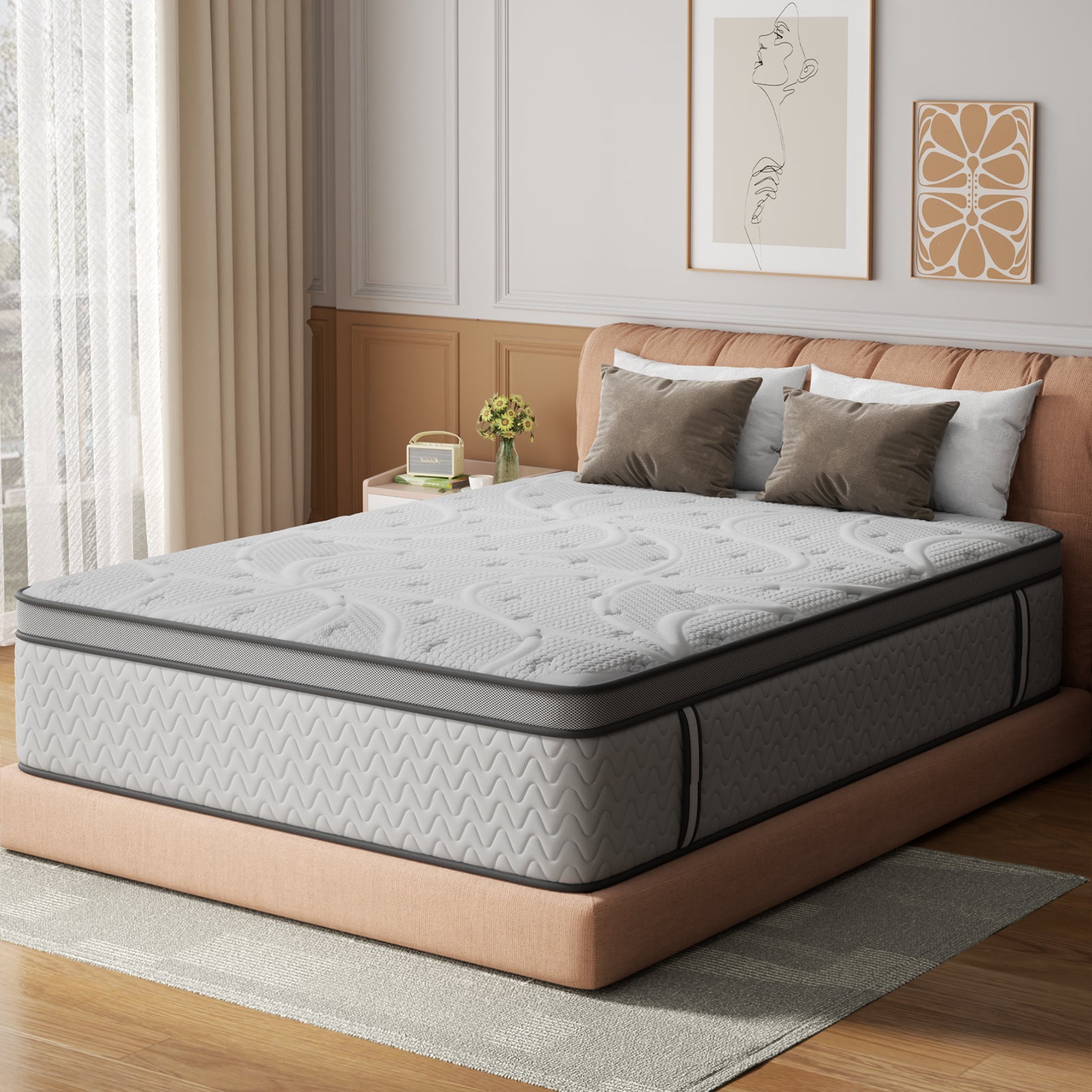 12 Inch Extra Firm Deep Sleep Hybrid Mattress Pressure Relief