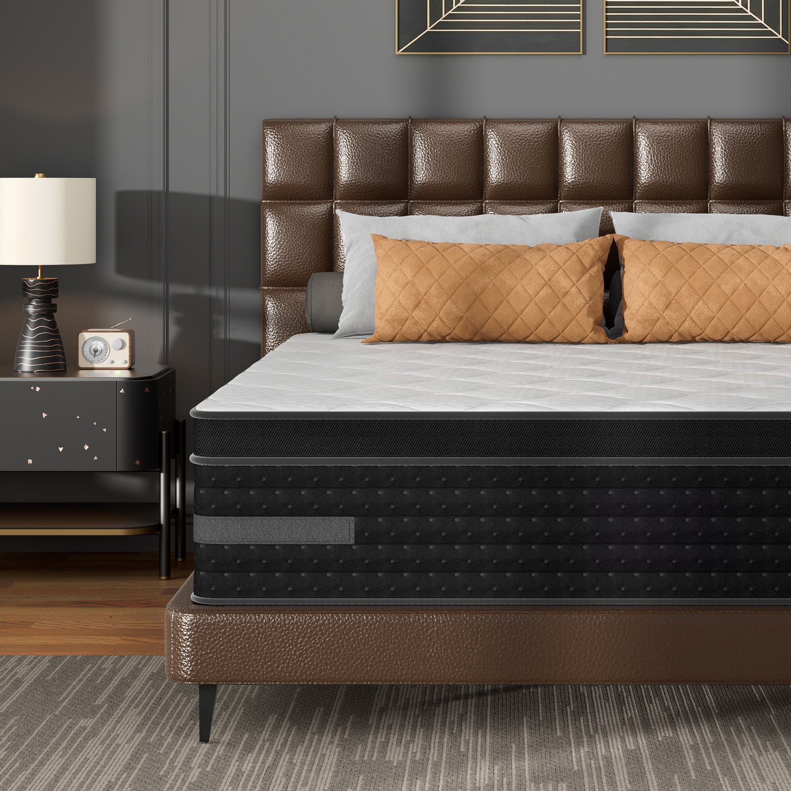 14" Hybrid Mattress in a Box – Pressure Relief & Motion Isolation