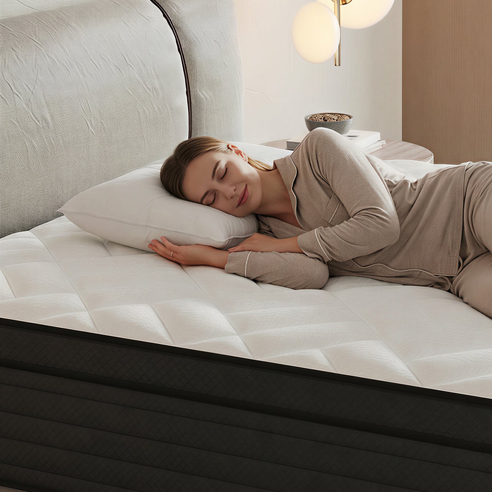 14" Extra Firm Hybrid Mattress – Cooling Pressure Relief Bed in a Box for Back & Side