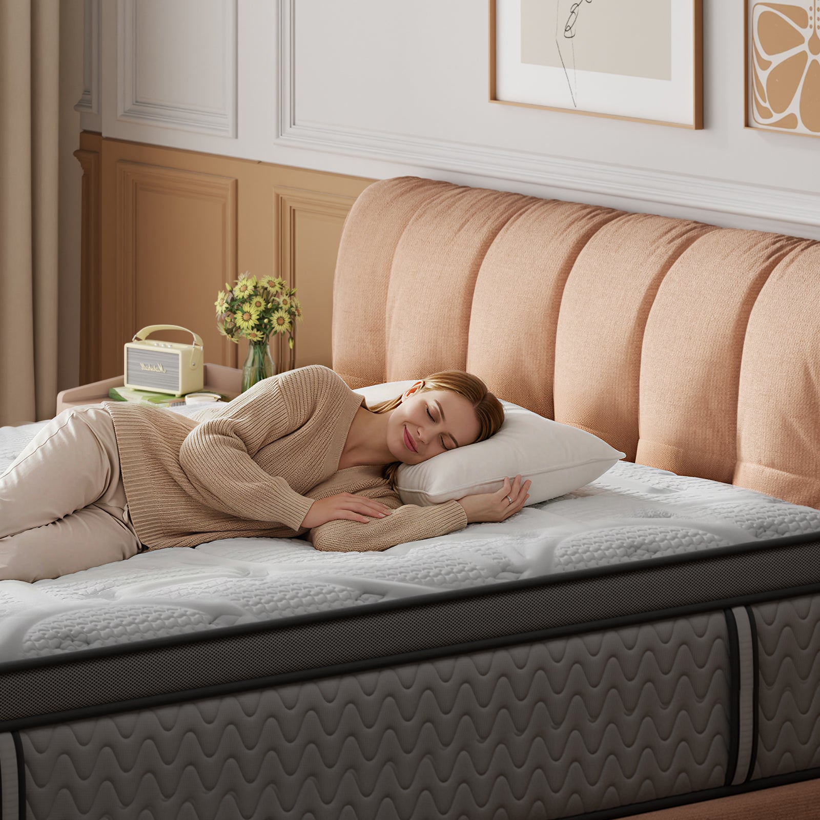 12 Inch Extra Firm Deep Sleep Hybrid Mattress Pressure Relief