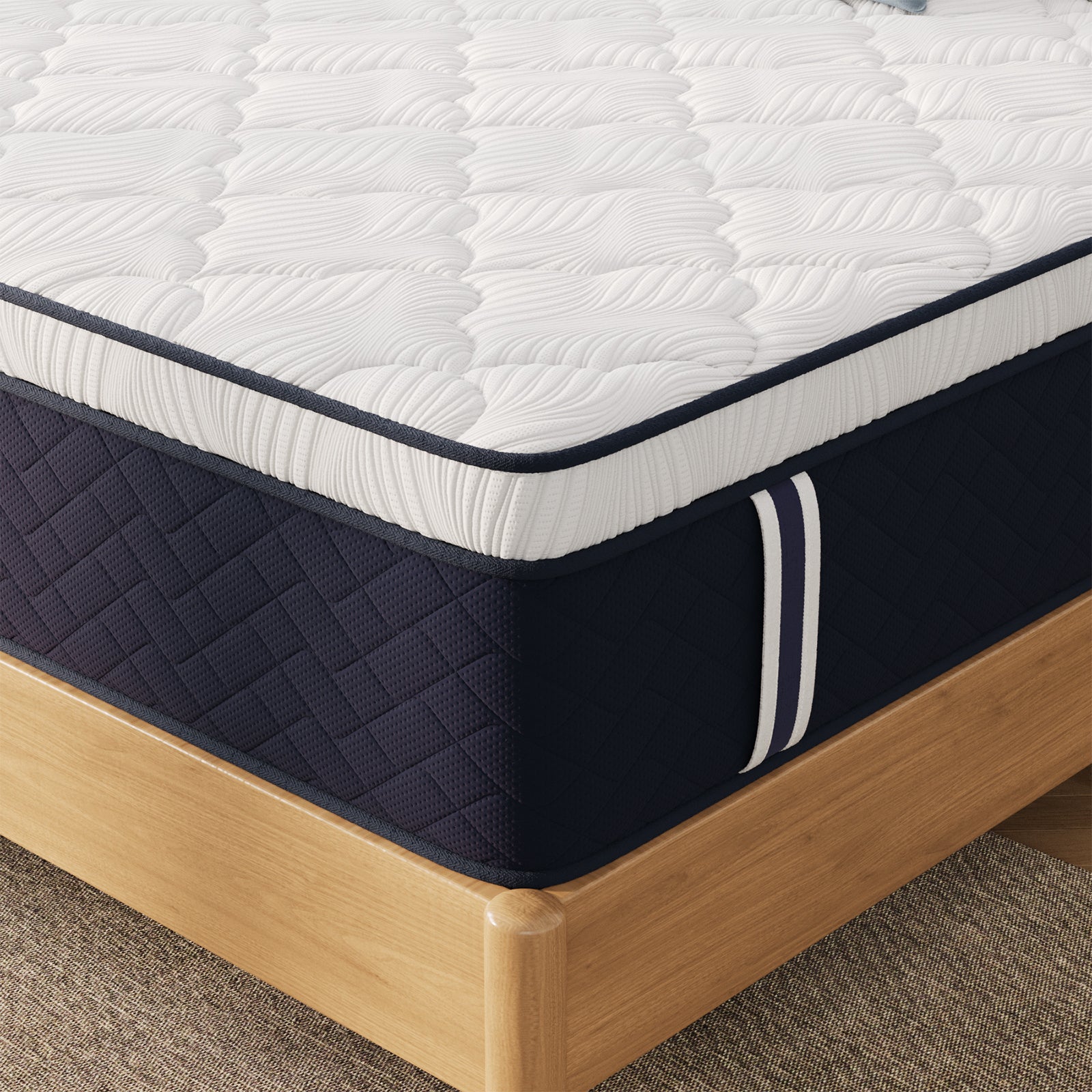 14 Inch Deep Sleep Firm Mattress with Extra Lumbar & Shoulder Support