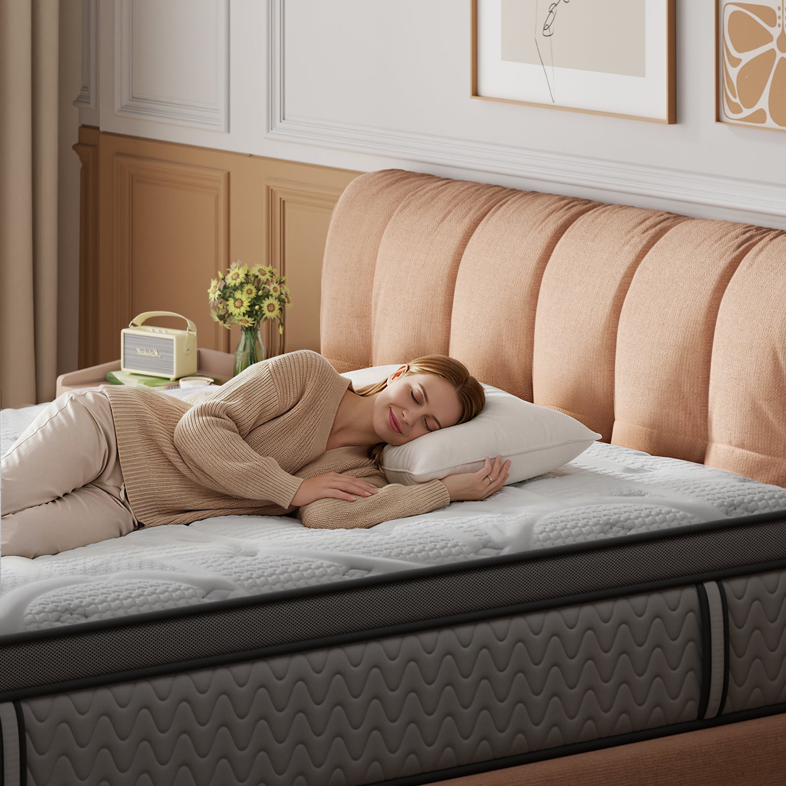 10 Inch Extra Firm Deep Sleep Hybrid Mattress Pressure Relief