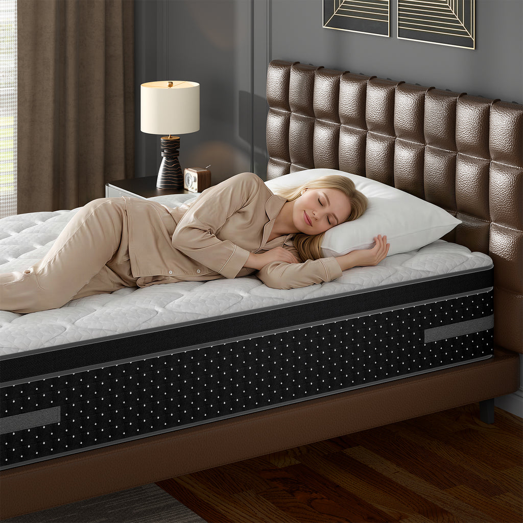 14" Hybrid Mattress in a Box – Pressure Relief & Motion Isolation