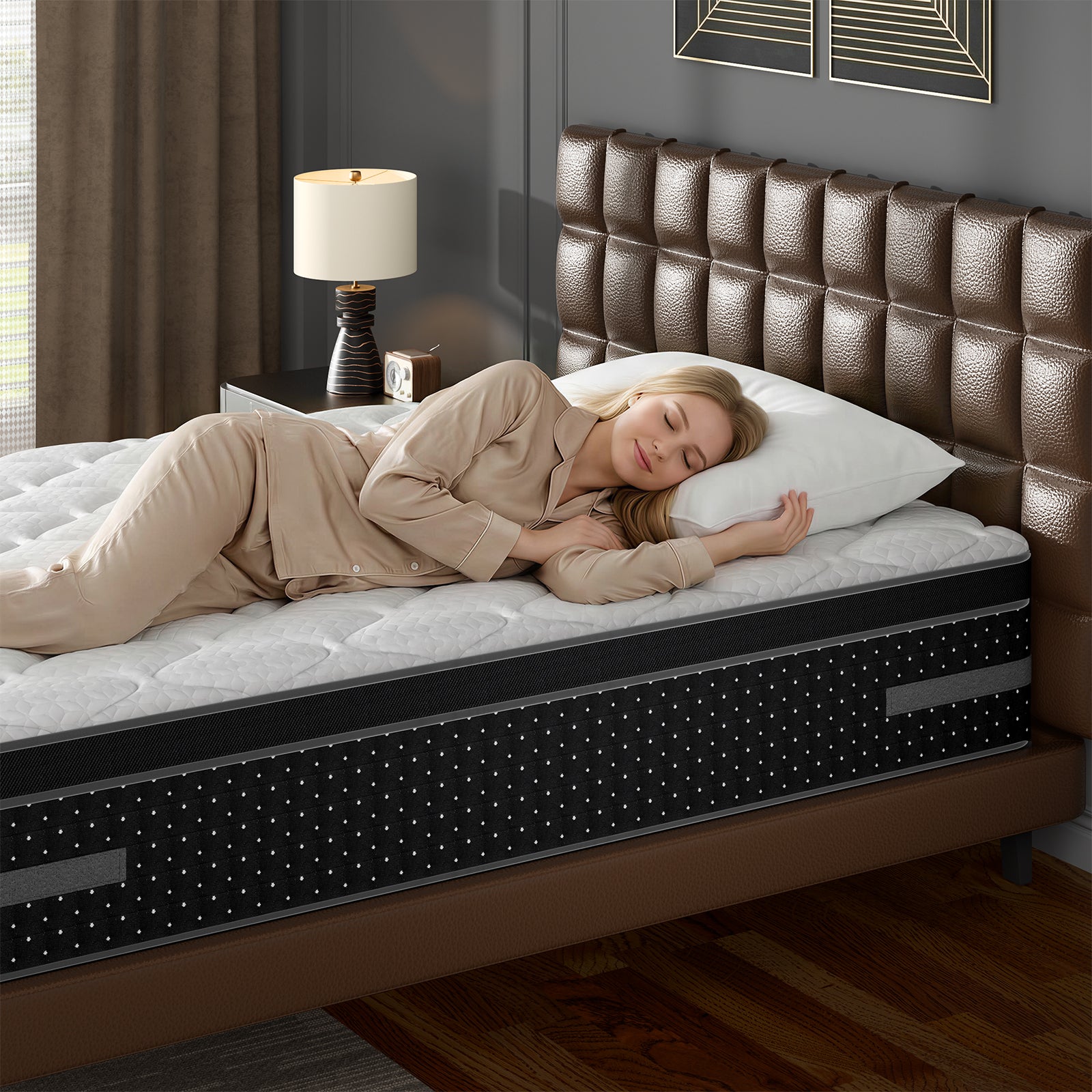 14" Hybrid Mattress in a Box – Pressure Relief & Motion Isolation