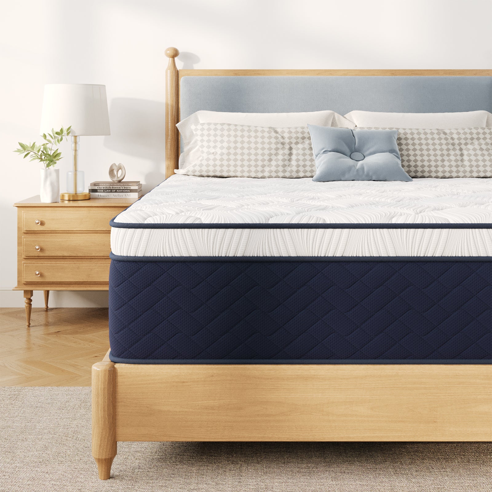 14 Inch Deep Sleep Firm Mattress with Extra Lumbar & Shoulder Support